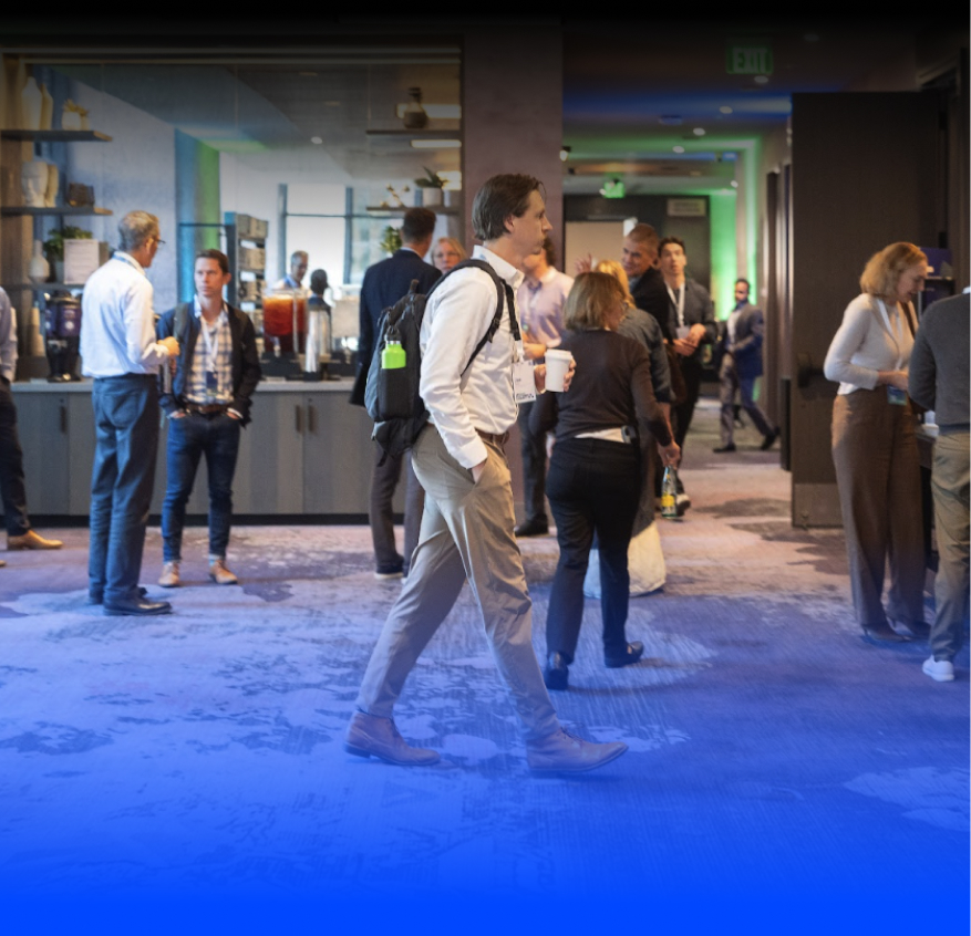 Attendees networking at Uplight Customer Connect